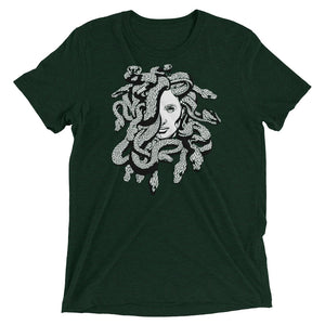 Medusa Greek Mythology Scales Unisex Tri-Blend T-Shirt