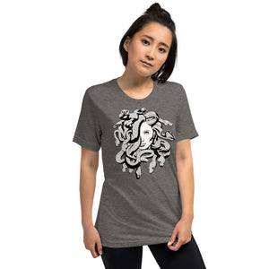 Medusa Greek Mythology Scales Unisex Tri-Blend T-Shirt
