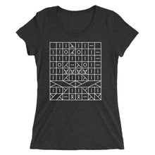 Load image into Gallery viewer, Knitting Pattern Symbols Women&#39;s Tri-Blend T-Shirt