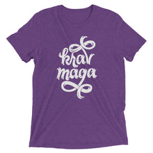 Load image into Gallery viewer, Krav Maga Jagged Script Tri-Blend T-Shirt