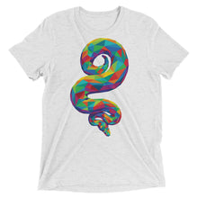 Load image into Gallery viewer, Rainbow Geo Snake Coil Tri-Blend T-Shirt