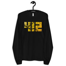 Load image into Gallery viewer, 412 Pittsburgh Map Long Sleeve T-Shirt