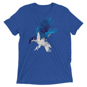 Ravenclaw House Castle Silhouette Unisex Triblend T-Shirt