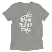 Load image into Gallery viewer, Krav Maga Jagged Script Tri-Blend T-Shirt