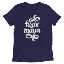 Load image into Gallery viewer, Krav Maga Jagged Script Tri-Blend T-Shirt