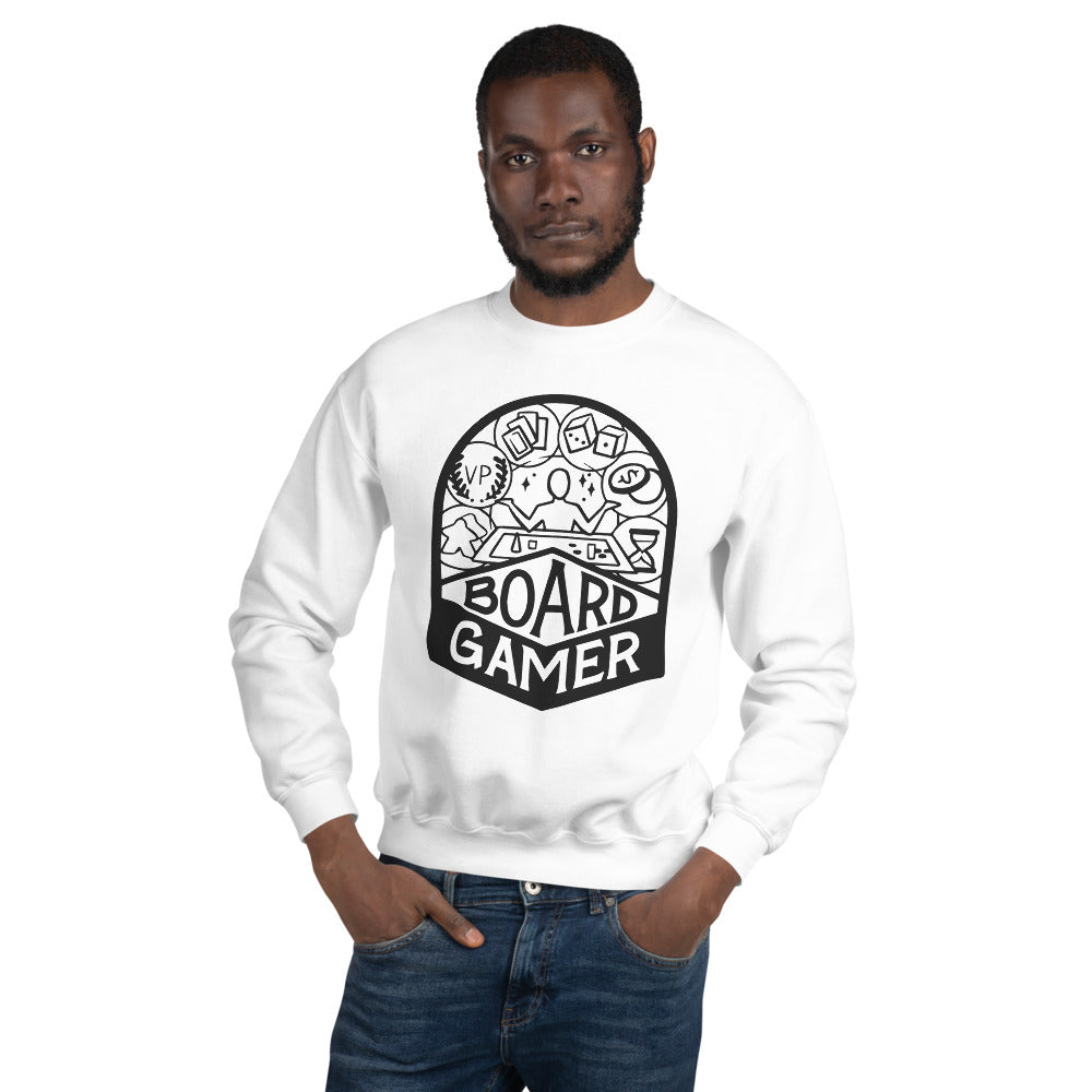 Board Gamer Black Unisex Sweatshirt