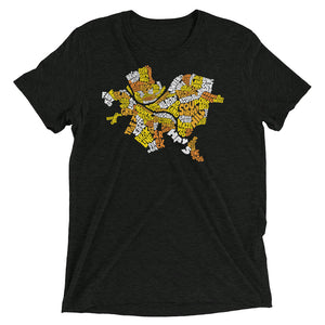 Pittsburgh Neighborhood Names Tri-Blend T-Shirt