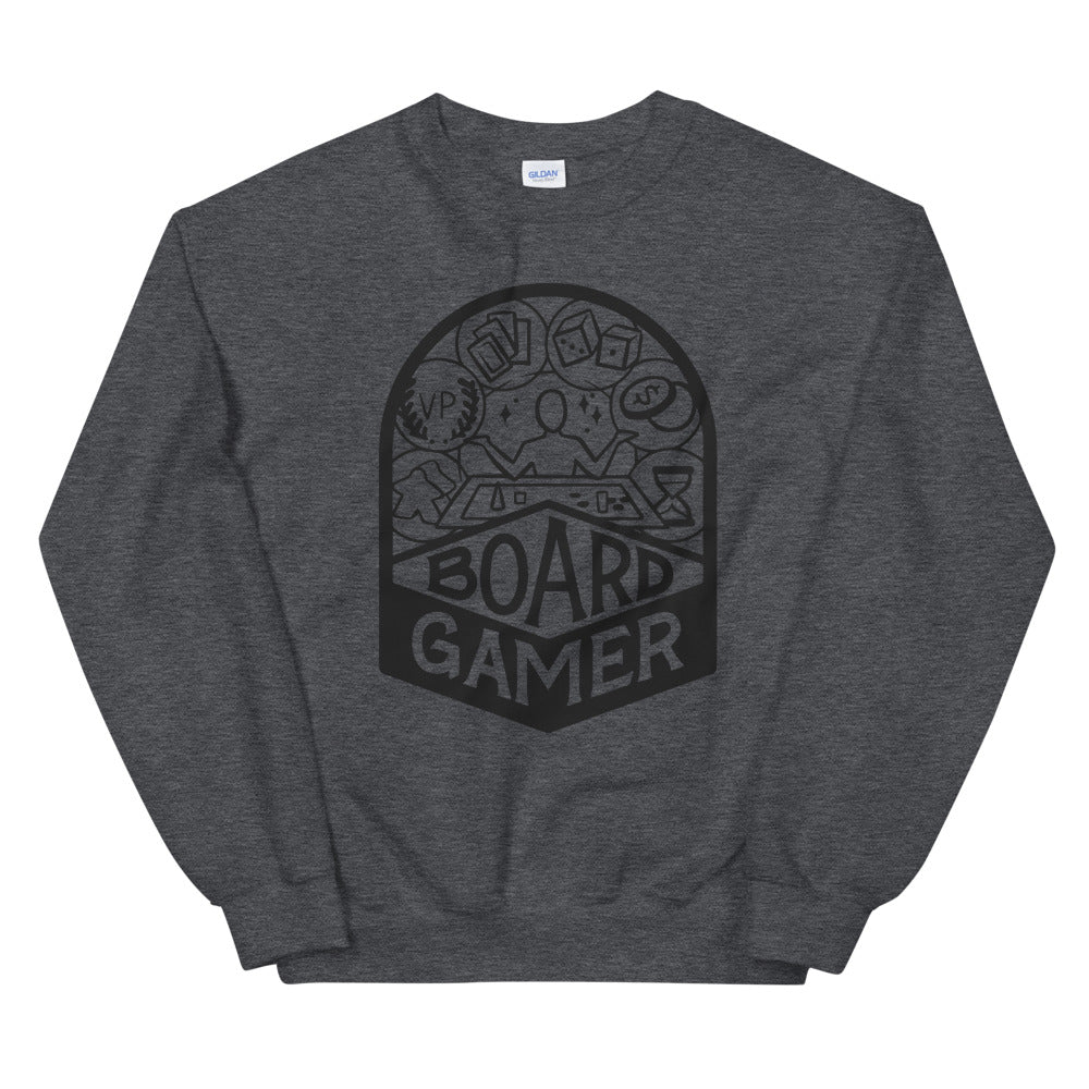 Board Gamer Black Unisex Sweatshirt