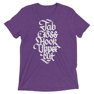 Jab Cross Hook Uppercut Tri-Blend T-Shirt
