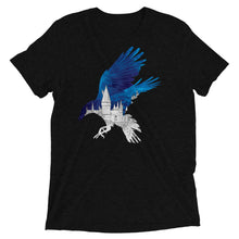 Load image into Gallery viewer, Ravenclaw House Castle Silhouette Unisex Triblend T-Shirt