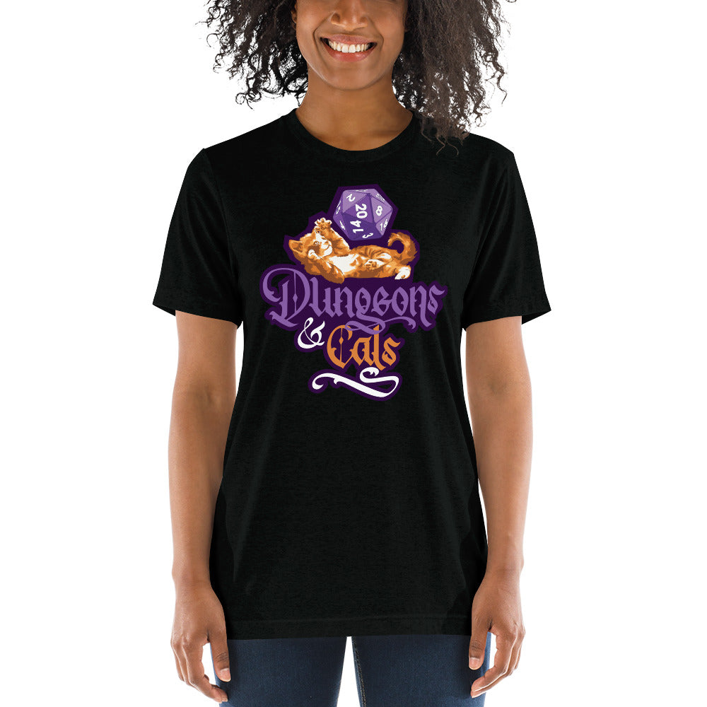 Dungeons and Cats Tri-Blend T-Shirt