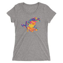 Load image into Gallery viewer, Rainbow Red Eyed Tree Frog Women&#39;s Tri-Blend T-Shirt