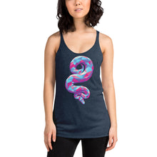 Load image into Gallery viewer, Bubble Gum Geo Snake Tri-Blend Tank Top