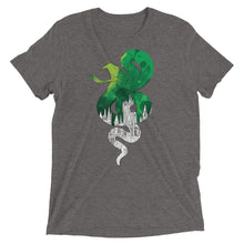 Load image into Gallery viewer, Slytherin House Castle Silhouette Unisex Triblend T-Shirt