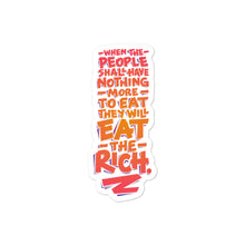 Load image into Gallery viewer, Eat the Rich Sticker
