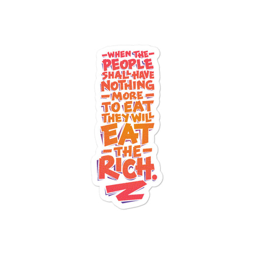 Eat the Rich Sticker