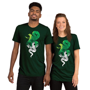 Slytherin House Castle Silhouette Unisex Triblend T-Shirt