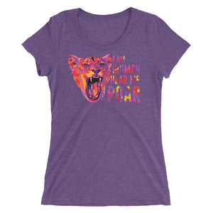 Hear Me Roar Women's Tri-Blend T-Shirt