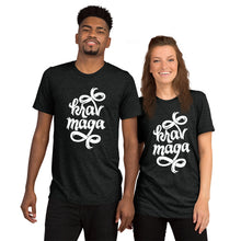 Load image into Gallery viewer, Krav Maga Jagged Script Tri-Blend T-Shirt