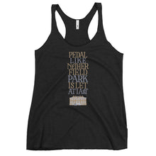 Load image into Gallery viewer, Pedal like Netherfield Park is Let at Last Racerback Tri-Blend Tank Top