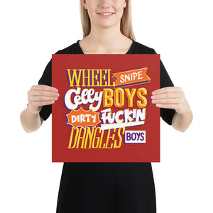 Wheel Snipe Celly Poster