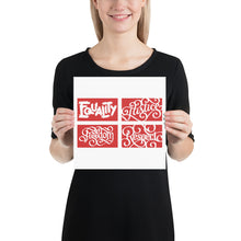 Load image into Gallery viewer, Four Reds Social Justice Poster