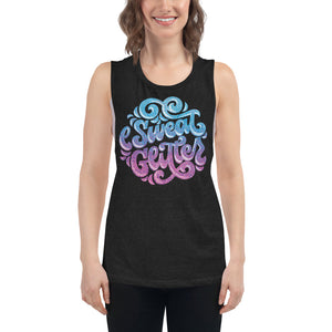 I Sweat Glitter Women's Muscle Tank