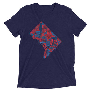 Washington DC Neighborhood Map Tri-Blend T-Shirt