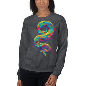 Rainbow Geo Snake Unisex Sweatshirt