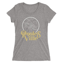Load image into Gallery viewer, Poolesville Maryland Map Women&#39;s Tri-Blend T-Shirt