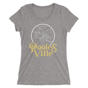 Poolesville Maryland Map Women's Tri-Blend T-Shirt