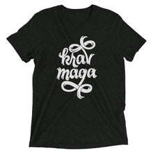 Load image into Gallery viewer, Krav Maga Jagged Script Tri-Blend T-Shirt