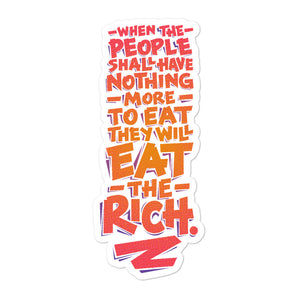 Eat the Rich Sticker