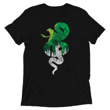 Load image into Gallery viewer, Slytherin House Castle Silhouette Unisex Triblend T-Shirt