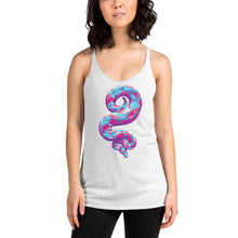 Load image into Gallery viewer, Bubble Gum Geo Snake Tri-Blend Tank Top