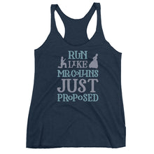 Load image into Gallery viewer, Run Like Mr. Collins Just Proposed Tri-Blend Tank Top