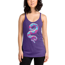 Load image into Gallery viewer, Bubble Gum Geo Snake Tri-Blend Tank Top