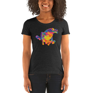Rainbow Red Eyed Tree Frog Women's Tri-Blend T-Shirt