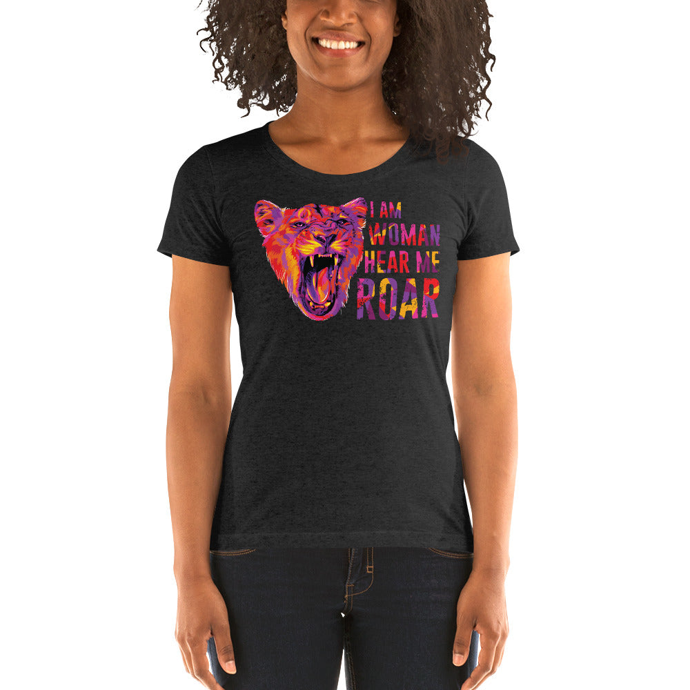 Hear Me Roar Women's Tri-Blend T-Shirt