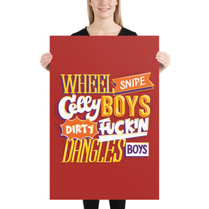 Wheel Snipe Celly Poster