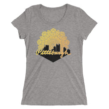 Load image into Gallery viewer, Pittsburgh Mandala Skyline Women&#39;s Tri-Blend T-Shirt