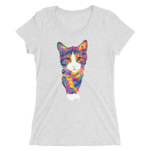 Load image into Gallery viewer, The Rainbow Cat Women&#39;s Tri-Blend T-Shirt