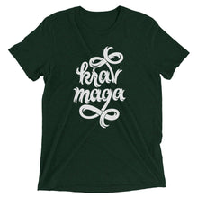 Load image into Gallery viewer, Krav Maga Jagged Script Tri-Blend T-Shirt