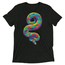 Load image into Gallery viewer, Rainbow Geo Snake Coil Tri-Blend T-Shirt