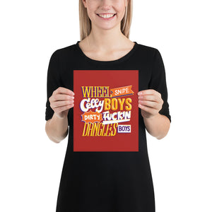 Wheel Snipe Celly Poster
