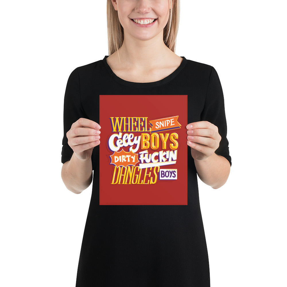 Wheel Snipe Celly Poster