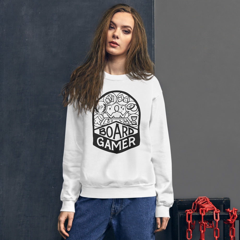 Board Gamer Black Unisex Sweatshirt