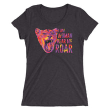 Load image into Gallery viewer, Hear Me Roar Women&#39;s Tri-Blend T-Shirt