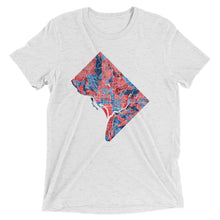 Load image into Gallery viewer, Washington DC Neighborhood Map Tri-Blend T-Shirt