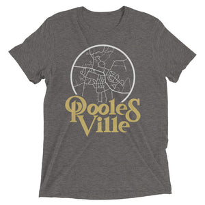 Poolesville Maryland Map Tri-Blend T-Shirt